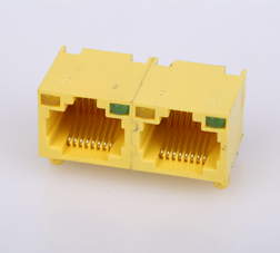 Net connector double yellow