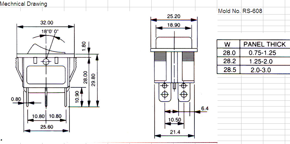 RS-608 4PIN YELLOW LIGHT RS-608 4PIN YELLOW LIGHT