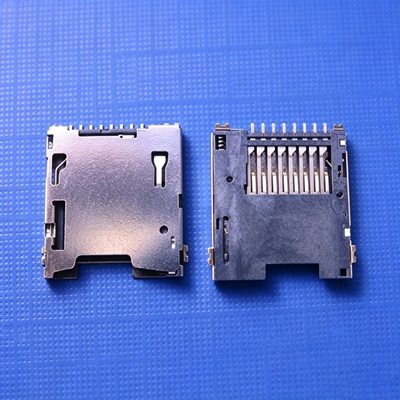 TF/microSD push type with detection without positioning column