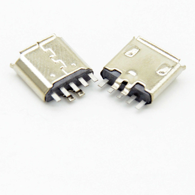 Micro clamp type 5PIN terminal, durable through-hole