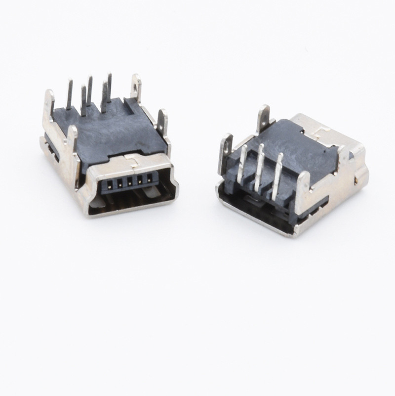 Mini 5P 4-pin 90° single-layer terminal