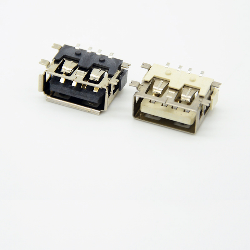 10.0 full SMT socket with positioning posts, mountain-shaped thick insulator, dimensions 6.3 / 6.8