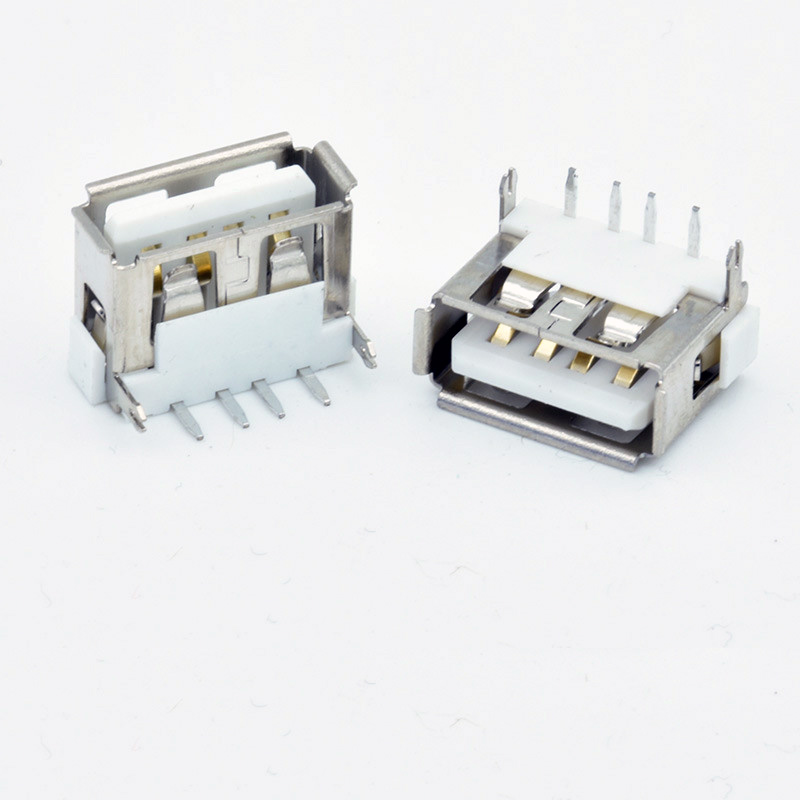 90° through-hole terminal, length 10.0, height 6.3