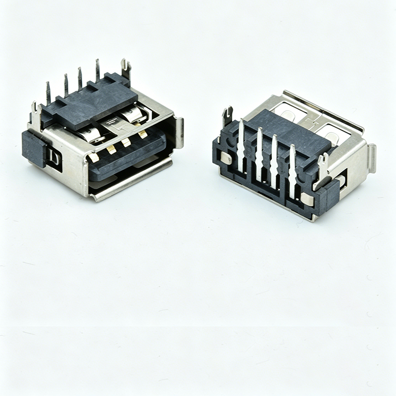 90° short body plug, length 10.0, height 6.8