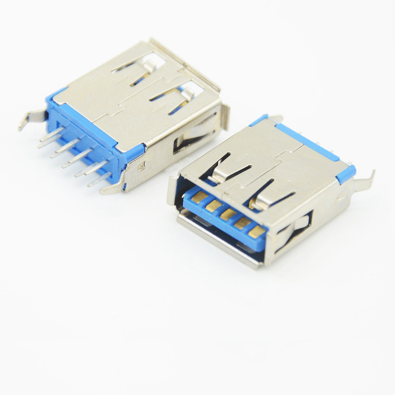 USB 3.0 Type-A Female, 15.0mm Through-hole