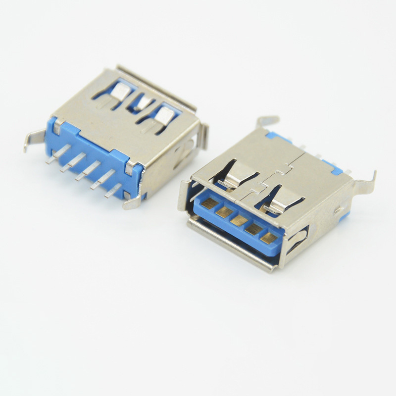USB 3.0 Type-A, 180° Through-hole, 11.5mm