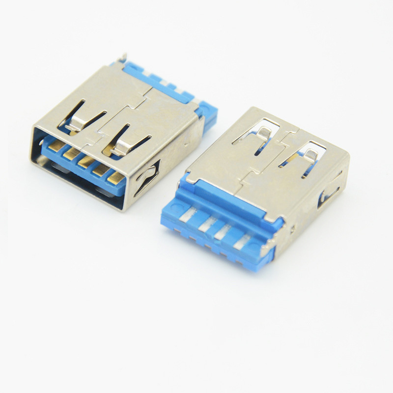 USB 3.0 Type-A Plug, Wire-to-board Short Body, Through-hole Durable Terminal