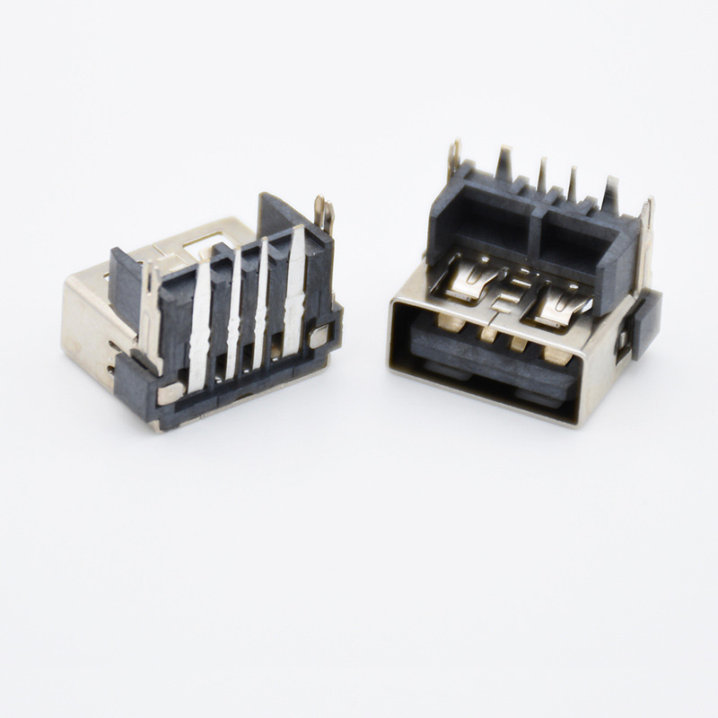 USB Type-A Female, Short Body 10.0mm, Raised 9.8mm, High Current
