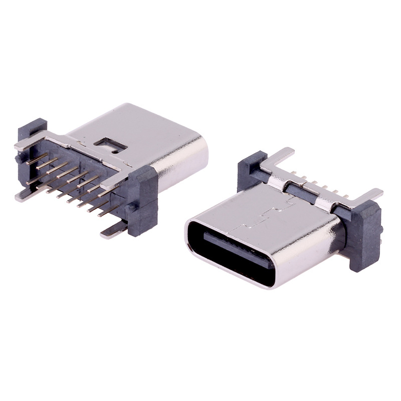 14Pin Through-hole DIP Female Connector, Fish-tail Pin, H=8.8/9.3/10.0/10.5mm