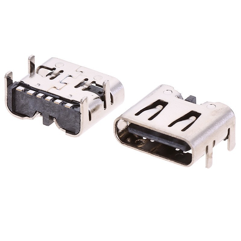 6Pin On-board Connector, 6.5/6.8mm, with spring, 90°